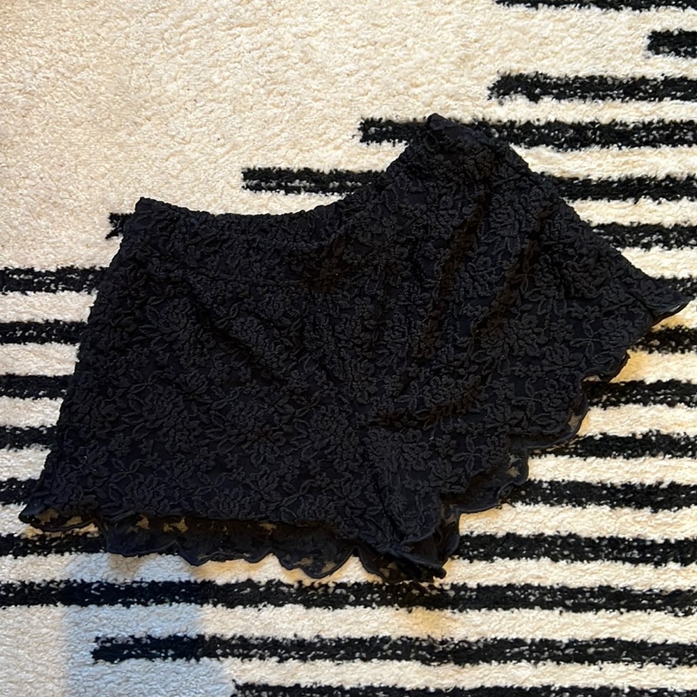 Free people black lace shorts